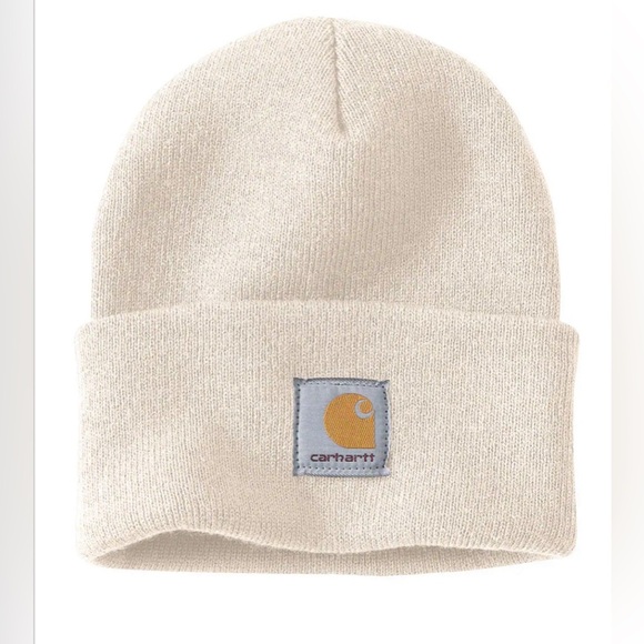 Carhartt Unisex KNIT CUFFED BEANIE | Color:Winter White | NEW/NWT!! 🖤🔥❄️ - Picture 1 of 2